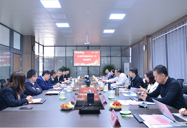 青岛青铁产投公司迟董事长一行莅临半岛集团公司_半岛（中国）调研
